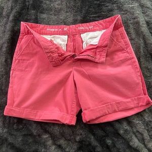 Boyfriend Roll-up khakis by Gap, sz 8, pink shorts, great condition!